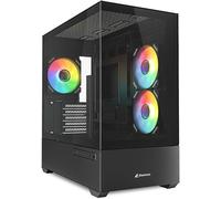 ChenQuanSarl-Mk6 Boîtier Pc Rvb Micro-Atx Noir