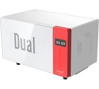 ChenQuanSarl-Mm 5120Dg Red Micro-Ondes Blanc Et Rouge Modèle Indépendant 700 W Avec 5 Niveaux De Puissance Et Grill De 800 W Minuteur Jusqu'À 30 Minutes Micro-Ondes 20 L