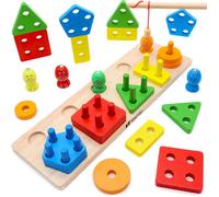 ChenQuanSarl-Montessori Jouet À Partir De 1 An Jeu De Pêche Magnétique ¿ Jouet À Partir De 1, 2, 3, 4 Ans, Bébé En Bois, Jouet En Bois Pour Fille Et Garçon
