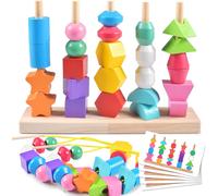 ChenQuanSarl-Montessori Jouet En Bois 2 3 4 5 Ans, 2 En 1 Jouet Enfant, Jouet Empilable, Catégorie Jeux, Educatif Jeu Pour Bébé Enfant, Développer La Pensée Et Les Compétences Pratiques De Votre Enfa