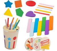 ChenQuanSarl-Montessori Jouet En Bois Pour Enfants À Partir De 1 An Jeu De Tri De Couleurs Jouet Pour Bébé 1 An Jouet Enfant À Partir De 1 An Cadeau Fille Garçon Bébé 1 2 3 Ans Jeux Éducatifs Jouet D