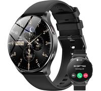 Chenquansarl-Montre Connectée Femme Homme, Montre Appel, Écran À Amoled Allumé, 2 Bracelets,100 Modes De Sport, Appel Bluetooth, Assistant Vocal, Pour Android/Ios¿Noir¿