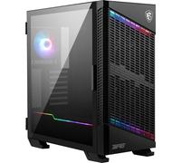 ChenQuanSarl-Mpg Velox 100P Airflow Boîtier Pour Ordinateur Gaming, Noir, 4 Ventilateurs Argb 120 Mm, Usb Type-C, Panneau En Verre Trempé, Mystic Light Center, E-Atx, Atx, Matx, Mini-Itx