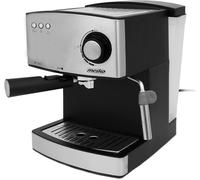 ChenQuanSarl-Ms4403 Machine À Espresso Cappuccino, 15 Bars, Cafetière Manuelle Pour Café Moulu, Buse Vapeur Pour Mousseur A Lait, Réservoir 1,6L, Chauffe-Tasses, Acier Inoxydable / Noir, 850W