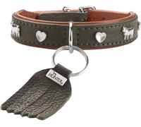 Chenquansarl-München Mini Collier Pour Chien - Couleur Vert/Cognac - Pour Petits Chiens Et Chiots - En Cuir - Détails Traditionnels Élégants - Doux Et Robuste - Doux Pour Le Pelage - Luxueux Et Durab