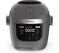 ChenQuanSarl-Multicook & Fry, Multicu ur Et Air Fryer Intégré, 12Programmes, Cuisson Sur 2 Niveaux, Départ Différé, Capacité 6L, Gris Hippo, Mz730Bf0