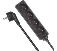 ChenQuanSarl-Multipr 4 Pr s, Bloc Multipr Parafoudre, 4 Pr s Électrique França Type E M À La Terre França , Câble De 1.5, 3G1.5, U Intérieur, Noir