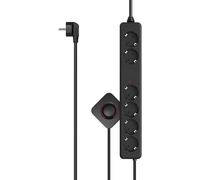 ChenQuanSarl-Multipr 6 Pr s Interrupteur À Pied - 16A-3680W (Pr Multiple, 2 Alimentées En Continu Pour Box, Rallonge Electrique 2X1.5M, Securité Enfant, Bloc 6 Pr s Schuko Compatible France) Noir