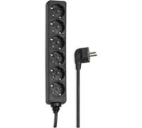 ChenQuanSarl-Multipr 6 Pr s (Multipr Avec Protection De Contact Accrue, Multipr Avec Pr s Coudées À 45°, Câble De 1,4 M, 3500 W, Certifié Gs) Noir