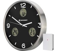ChenQuanSarl-Mytime Io Nx Horloge Murale Radio-Pilotée Avec Thermomètre Et Hygromètre 30 Cm De Diamètre