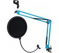 ChenQuanSarl-Nb35 Bl Bleu Bras Articulé Pied De Micro Filtre + Protection Pop Pop Emh