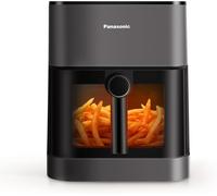 ChenQuanSarl-Nf-Cc500Sxe Airfryer Friteuse Sans Huile Avec Hublot, 5L, 80-200°C, Minuterie Numérique Et Écran Lcd, Vapeur Douce, 11 Préréglages, Nettoyage Facile, Gris Mat