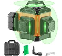 ChenQuanSarl-Niveau Laser 30 M Niveau Laser 360° X 3 Ligne Croisée Verte Mode Autonivelant Manuel Longueur D'Onde Laser 520 Nm ± 10 Nm Précision De 0,28 Cm À 10 M 8 H De Travail Continu Avec Batterie
