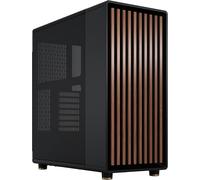 ChenQuanSarl-North Charcoal Black - Boîtier Pc Gaming Moyen Tour Atx À Flux D'Air ¿ Façade En Noyer ¿ Panneaux Latéraux En Maille ¿ Deux Ventilateurs Aspect Pwm De 140 Mm Inclus ¿ Port Usb Type-C.