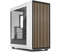 ChenQuanSarl-North Xl Rc Chalk White Tg Clear - Boîtier Pc Gaming Atx Ventilé Avec Panneaux En Bois - 3 Ventilateurs Pwm 140Mm Et Usb Type C Inclus