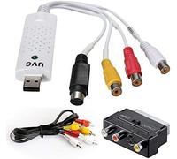 ChenQuanSarl-Numér ur Audio/Video Usb 2.0 Version 2022 + Adaptateur Péritel + Câbles Rca, Compatible Avec Windows 10, Vhs, Carte D'Acquisition Vidéo Usb, Hi8 Grabber