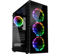 ChenQuanSarl-Observatory Lite Midi Tower Pc Case Atx Rgb Pc Case, Gaming Pc Case, Tempered Glass Computer Case, Gaming Tower, Pc Cover With Fan, Computer Case Gaming