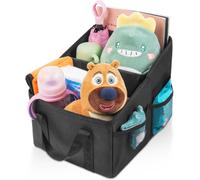 Chenquansarl-Organisateur Voiture Coffre, 25 * 24 * 5 Cm Pliable Oxford Résistant Organisateur De Coffre, Multi-Compartiments- Etanche- Base Antidérapante- Avec Poignée, Pour Stockages Ou Camping Ext