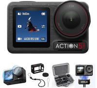 ChenQuanSarl- Osmo Action 5 Pro Standard Combo, Caméra Étanche Avec Capteur 1/1,3"", Vidéo 4K/120 Fps, Suivi Du Motif, Stabilisation, Double Écran Tactile, Caméra D'Action 4K Idéale Pour Le Sport, Vlo