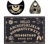 Chenquansarl-Ouija - Planche De Communication Mystique Pour Contact Fantôme - Planche Ouija Noire Pour Spiritisme Et Divination - Contact Avec Le Monde Des Esprits - Jeu De Société Mystique