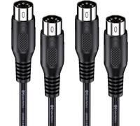 ChenQuanSarl-Pack De 2 Cable Midi 1,8M- Câble Din Midi À 5 Broches, Câble Midi À 5 Broches - 1,8 M