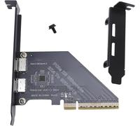 ChenQuanSarl-Pcie À Oculink Sff 8612, Pcie 4.0 X8 À Oculink Adapter Carte, 32 Gbps X2Port, Secure Connection External Graphics Carte Pour Nvme Ssd Gpu Egpu, Pour Os X, Pour Les Victoires,