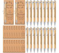 Chenquansarl-Pcs Cadeaux D'adieu Pour Collègues, Cadeau De Retraite, Changement D'emploi, Stylos À Bille Rétractables Avec Gravure Marque-Pages En Papier Kraft(Arbeit Ist Wie Ein Banküberfall)