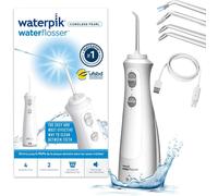 Chenquansarl-Pearl - Hydropulseur Dentaire Sans Fil, Jet Dentaire Portable Rechargeable, Format Voyage Facile À Transporter, Élimine La Plaque, 2 Niveaux De Pression, Blanc (Wf-13)