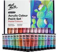 Chenquansarl-Peinture Acryliques Pastel ¿ 48 X 36ml ¿ Fort Pouvoir Couvrant Et Finition Satinée ¿ Couleurs Pour Toiles, Cartons, Papiers, Cuirs, Autres