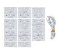 ChenQuanSarl-Perle De Lampe Led Smd 3V 20Pcs, Bande Led Rétroéclairage Tv Perles Avec Filtre De Lentille Universelles Optique Composants D'Émetteur De Lumière Smd, Pour Réparer Les Réparation Écran T