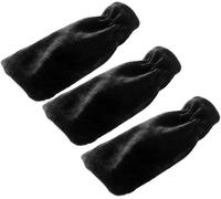 ChenQuanSarl-Piano Pedal Covers, Piano Pédale Couverture Pied Pad, 3 Pcs Pleuche Piano Pédale Housse De Protection Cas Instruments De Musique Accessoires(Noir)