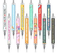 Chenquansarl-Pièces Stylos À Bille Pour Enseignant Cadeaux D'appréciation Pour Enseignant Stylos Pour Enseignant Avec Citations Inspirantes Stylos À Encre Noire Mignons Pour Enseignants École Bureau