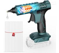 Chenquansarl-Pistolet À Colle 100w Sans Fil Compatible Pour Bosch Gba 18v Batterie, Pistolet À Colle À Chauffage Rapide Avec 12 Bâtons De Colle Pour Le Bricolage Artisanat Et Réparations Rapides(Sans