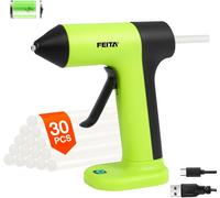 Chenquansarl-Pistolet À Colle C Sans Fil Rechargeable Par Usb C, Préchauffage Rapide 40 S, Kit De Pistolet À Colle Portable Sans Fil Avec 30 Mini Bâtons De Colle, Adapté Pour Les Travaux Manuels Des