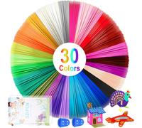 ChenQuanSarl-Pla De Filament De Stylo 3D, 30 Couleurs, Filament Pla 1.75Mm, 5M Chacun, 3D Pen Filament Avec Stylos 3D Modèles, 3D Print Filaments Pour Enfants, Filamant De Crayon 3D Pour Dessin