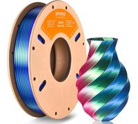 ChenQuanSarl-Pla Silk Shiny 3D Printer Filament 1.75Mm, Triple Silk Pla Filament, Coextrusion Silk Pla Filament,+/- 0.03Mm, 250G/S , Red Blue Green