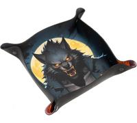 Chenquansarl-Plateau Cube - Loup-Garou - 22 X 22 Cm