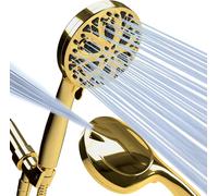 ChenQuanSarl-Pommeau De Douche Haute Pression De 10 Pièces, Haut Débit De 12,7 Cm, Avec Jets Haute Pression, Tuyau Et Support En Acier Inoxydable De Qualité Supérieure Inclus (Doré Égyptien)
