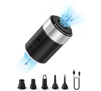 Chenquansarl-Pompe À Air Électrique, 4000 Mah, Batterie Rechargeable, Matelas À Air Avec 5 Buses D'air, Mini Pompe À Air Électrique Avec Lumière/Sac De Transport, Gonfleur Rapide Pour Matelas Pneumat