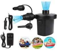 Chenquansarl-Pompe À Air Électrique - Pompe À Air 2 En 1 - Pompe Électrique Portable Avec 3 Buses D'air Pour Matelas Gonflable, Canapé, Piscine, Bateau Gonflable, Bouée, 220 V - 240 V/12 V