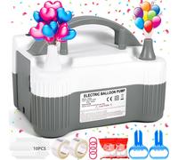 ChenQuanSarl-Pompe À Ballon Électrique Avec Accessoires De Décoration,Gonfleur Ballon 220-240V 600W,Pompe À Ballon Haute Puissance,Deux Modes,Deux Buses,Pour Anniversaire,Fête, Mariage,Décoration De