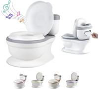 Chenquansarl-Pot Bébé Toilette Musical Pour Apprentis De La Propreté - Toilette Bebe & Enfant - Confortable Anti Dérapant Avec Bruit De Chasse & Musique - Pot Amovible - Rehausseur Toilette Reducteur