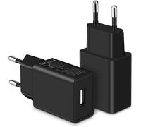 ChenQuanSarl-Pr Usb 5V1A (Noir, Pack De 2), Embout Chargeur 5W, Adaptateur Secteur Pour T¿l¿phones Portables, Tablettes, Powerbanks, ¿couteurs Bluetooth Et Autres Appareils Avec Interface Usb