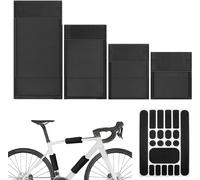 Chenquansarl-Protections De Cadre De Vélo Ensemble De 5 Pièces, Protecteur De Cadre En Carbone Vtt, Accessoires Film Support De Cadre De Porte-Vélos, Protection De Transport Pour Cadre De Vélo