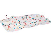 ChenQuanSarl-Protège-Fer Pliage Compact 3 Couches Mousse, 100% Coton, Aluminium Couleur Imprimé Confetti Dimensions 90X55 Cm