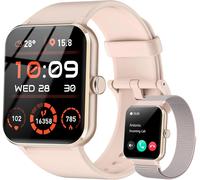 Chenquansarl-R50 Montre Connectée Femme Homme Appel Bluetooth, Écran 1.85 Inches, Moniteur Cardiofréquence/Spo2, Analyse Sommeil, 100 Modes De Sport, Compatible Avec Android/Ios (Rose)