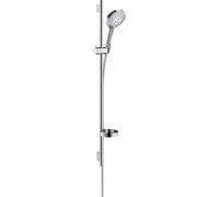 ChenQuanSarl-Raindance Select S Set De Douche 120 3 Jet Powderrain Avec Barre Unica'S Puro 90 Cm Et Porte-Savon, Chromé, 27667000