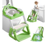 Chenquansarl-Réducteur Toilette Enfant, Stabil R Rehausseur Toilette Enfant Avec Structures Triangulaires, Adaptateur Toilette Enfant 2 En 1, Pliable Et Réglable,Adapté Aux Toilettes En Forme De V, U