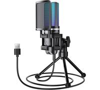 ChenQuanSarl-Rgb Micro Pc Gaming, Usb Microphone Condensateur Professionnel Mic Pour Streaming Podcast Enregistrement Singing Youtube Discord Gamer Chant Stream Voix-Off Pour Ordinateur Laptop Tc777