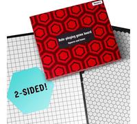 Chenquansarl-Role Playing Game Board Vinyl Mat Alternative - Dungeons And Dragons D&d Dnd Pathfinder Rpg Play Compatible - 27''x23'' - 1'' Squares On One Side, 1'' Hexes On The Other - Foldable & Dry